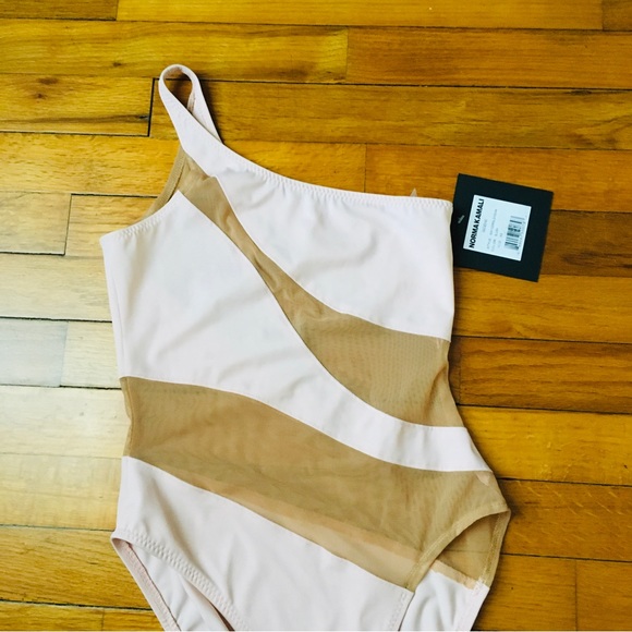 Norma Kamali Snake Mesh Mio Blush One Piece Women’s Swimsuit Size XS - Picture 16 of 16
